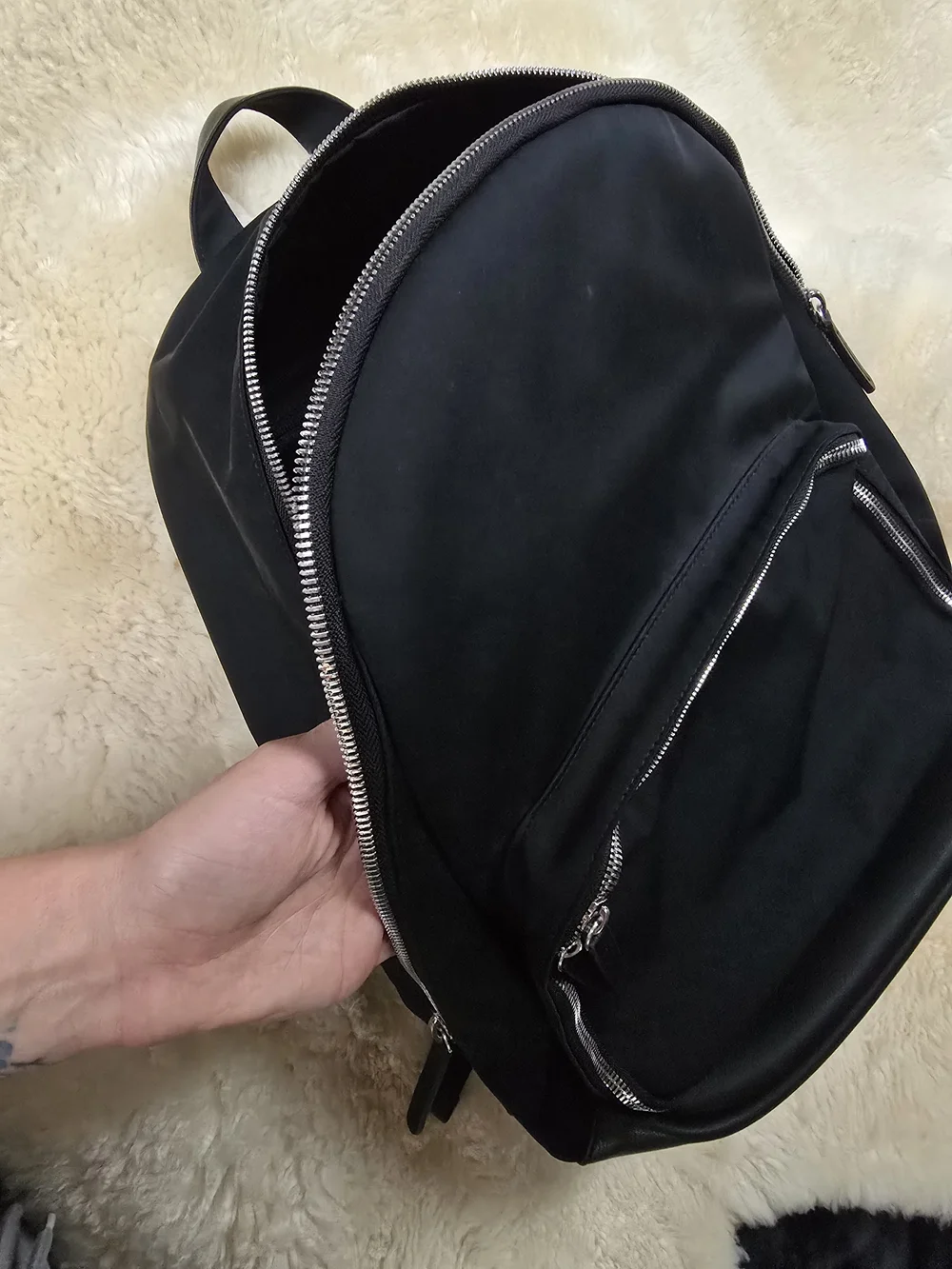 Haerfest x Mercedes-Benz limited edition Black Backpack with Front Pocket